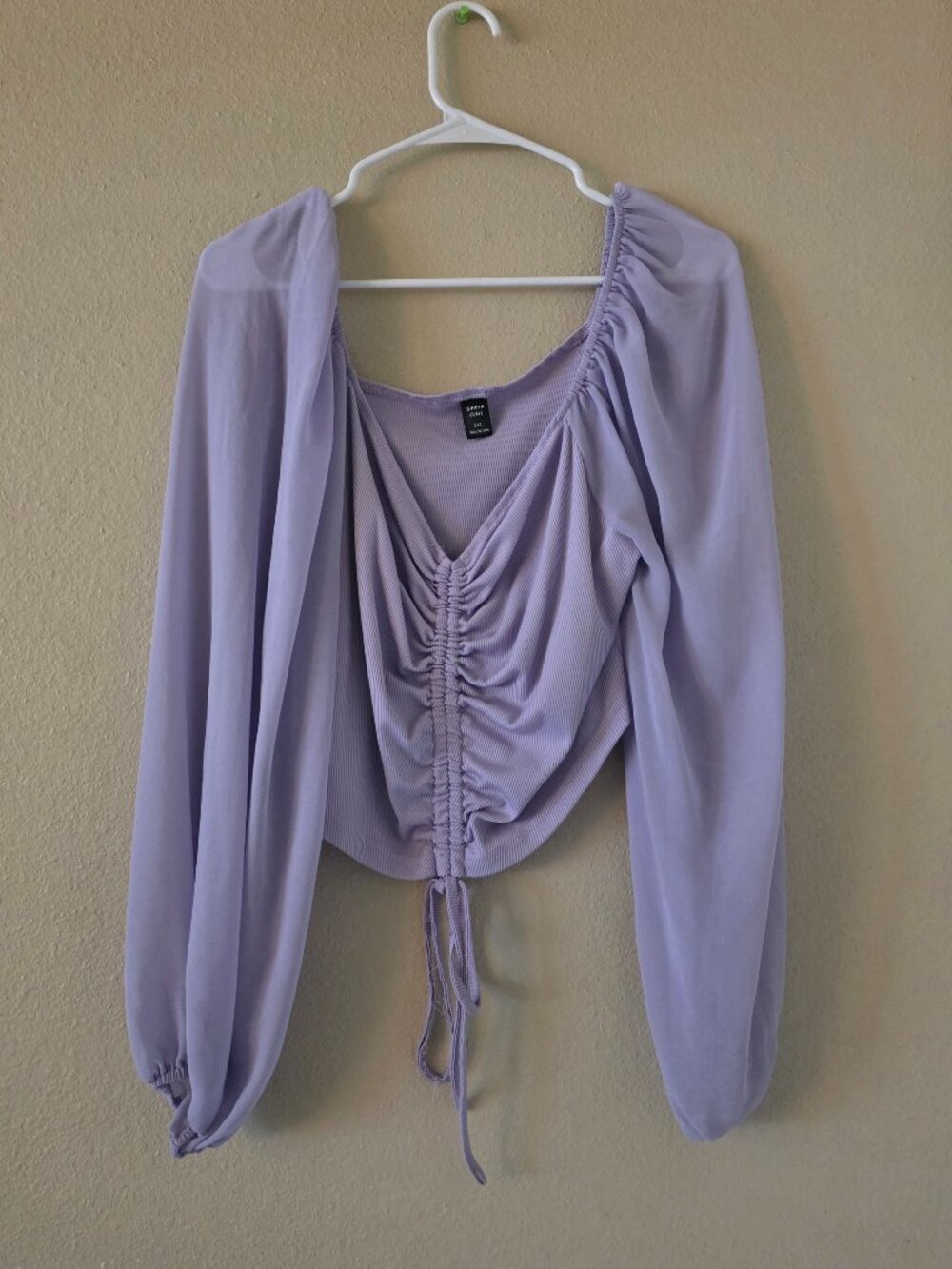 Shein Size 2X Purple Crop Top